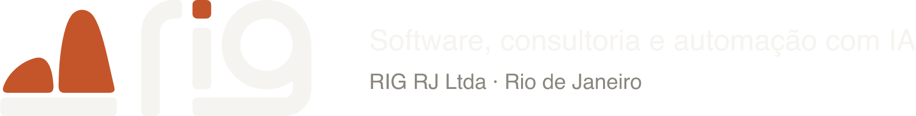 Grupo RIG · Software, consultoria e automação com IA · RIG RJ Ltda · Rio de Janeiro